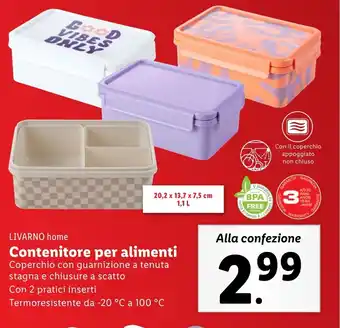 Lidl LIVARNO home Contenitore per alimenti offerta