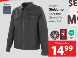 Lidl LIVERGY Giubbino in jeans da uomo offerta