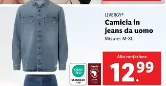 Lidl LIVERGY Camicia in jeans da uomo offerta