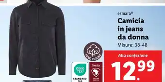 Lidl esmara Camicia in jeans da donna offerta