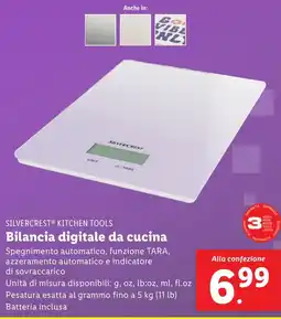 Lidl SILVERCREST KITCHEN TOOLS Bilancia digitale da cucina offerta