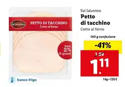 Lidl Dal Salumiere Petto di tacchino offerta