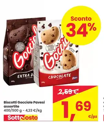 Despar Biscotti Gocciole Pavesi assortite offerta