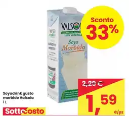 Despar Soyadrink gusto morbido Valsoia offerta