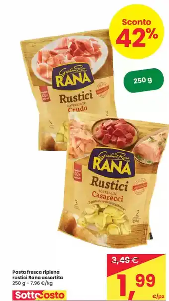 Despar Pasta fresca ripiena rustici Rana assortita offerta