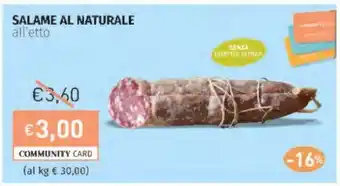 Prezzemolo e Vitale Salame al naturale offerta