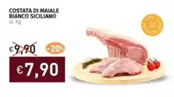 Prezzemolo e Vitale Costata di maiale bianco siciliano offerta