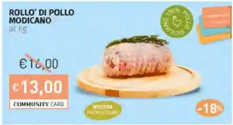 Prezzemolo e Vitale Rollo' di pollo modicano offerta