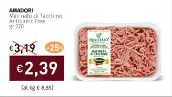 Prezzemolo e Vitale AMADORI Macinato di Tacchino Antibiotic Free offerta