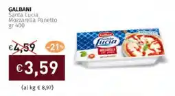 Prezzemolo e Vitale GALBANI Santa Lucia Mozzarella Panetto offerta