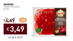 Prezzemolo e Vitale NEGRONI Stella Bresaola offerta