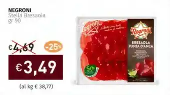 Prezzemolo e Vitale NEGRONI Stella Bresaola offerta