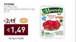 Prezzemolo e Vitale CITTERIO La Merenda Bresaola della Valtellina Igp offerta