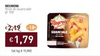 Prezzemolo e Vitale NEGRONI Stick di Guanciale offerta