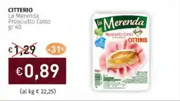 Prezzemolo e Vitale CITTERIO La Merenda Prosciutto Cotto offerta