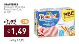 Prezzemolo e Vitale GRANTERRE Teneroni Merenda Prosciutto Cotto offerta