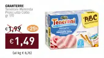 Prezzemolo e Vitale GRANTERRE Teneroni Merenda Prosciutto Cotto offerta