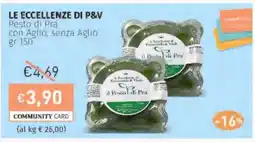 Prezzemolo e Vitale LE ECCELLENZE DI P&V Pesto di Pra con Aglio, senza Aglio offerta