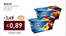 Prezzemolo e Vitale MULLER Yogurt Cremoso vari gusti offerta