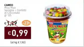 Prezzemolo e Vitale CAMEO Muu Muu Vaniglia + Confetti al Cioccolato offerta