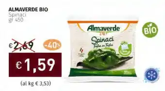 Prezzemolo e Vitale ALMAVERDE BIO Spinaci offerta