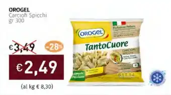 Prezzemolo e Vitale OROGEL Carciofi Spicchi offerta