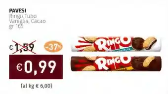 Prezzemolo e Vitale PAVESI Ringo Tubo Vaniglia, Cacao offerta