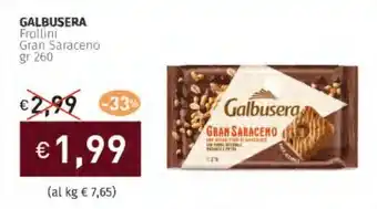 Prezzemolo e Vitale GALBUSERA Frollini Gran Saraceno offerta