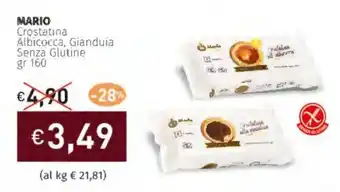 Prezzemolo e Vitale MARIO Crostatina Albicocca, Gianduia Senza Glutine offerta