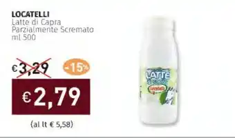 Prezzemolo e Vitale LOCATELLI Latte di Capra Parzialmente Scremato offerta