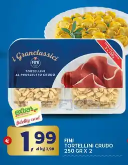 Extra Supermercati Fini tortellini crudo offerta