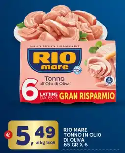 Extra Supermercati Rio mare tonno in olio di oliva offerta