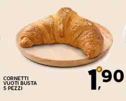 Extra Supermercati Cornetti vuoti busta 5 pezzi offerta