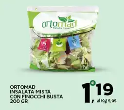 Extra Supermercati Ortomad insalata mista con finocchi busta offerta