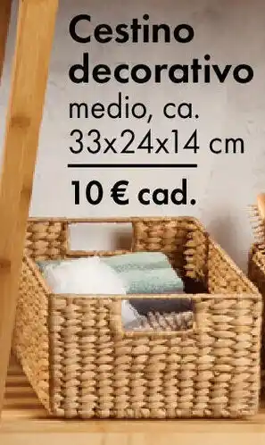 Tedi Cestino decorativo offerta