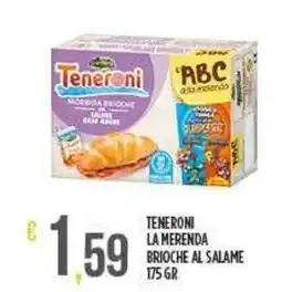 Netto Supermercati TENERONI la merenda brioche al salame offerta