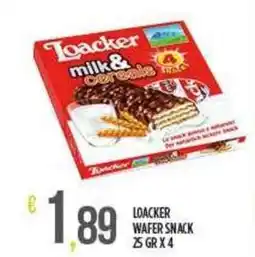 Netto Supermercati LOACKER wafer snack offerta