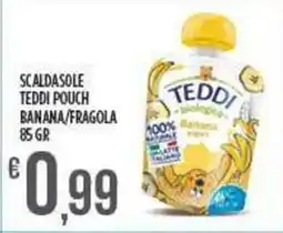 Netto Supermercati SCALDASOLE Teddi pouch banana/fragola offerta