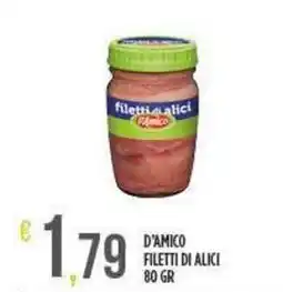 Netto Supermercati D'AMICO Filetti di alici offerta