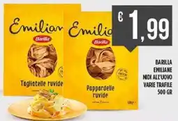 Netto Supermercati BARILLA Emiliane nidi all'uovo varie trafile offerta