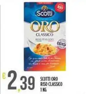 Netto Supermercati SCOTTI Oro riso classico offerta