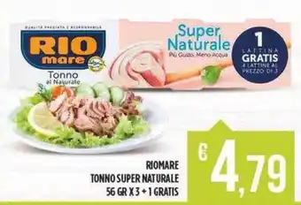 Netto Supermercati RIOMARE Tonno super naturale offerta