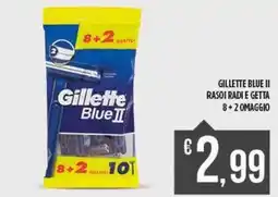 Netto Supermercati GILLETTE Blue ii rasoi radi e getta offerta