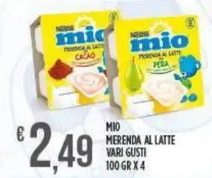 Netto Supermercati Mio merenda allatte offerta