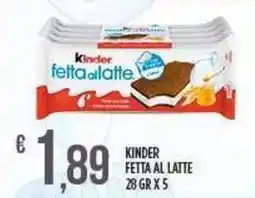 Netto Supermercati KINDER Fetta al latte offerta