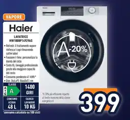 Unieuro HAIER Lavatrice hw100bp14929as offerta