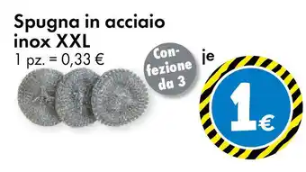 Tedi Spugna in acciaio inox XXL offerta