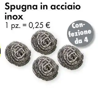 Tedi Spugna in acciaio inox offerta