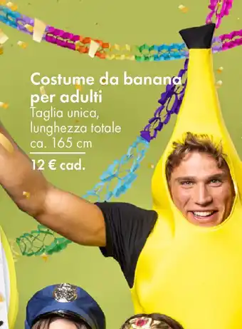 Tedi Costume da banana per adulti offerta