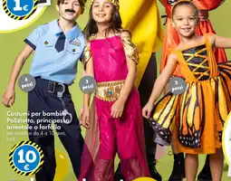 Tedi Costumi per bambini Poliziotto, principessa orientale o farfalla offerta